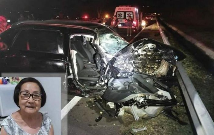 Motorista invade a pista contrária e bate de frente com carro de policial em Quintana; duas pessoas morreram
